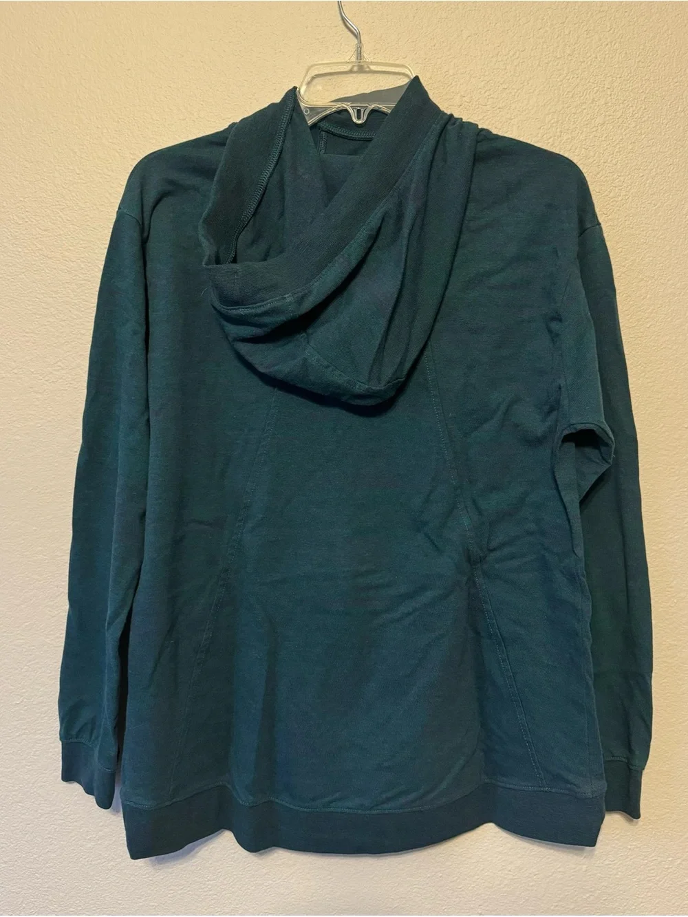 Nike Men's Teal Crewneck Hoodie with White Logo